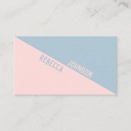 Modern Punchy Pastel Duotone - Cartão de visita