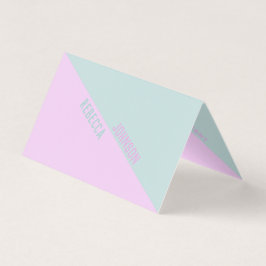 Modern Punchy Pastel Duotone - Cartão de visita