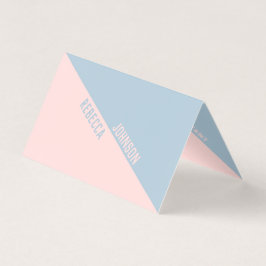 Modern Punchy Pastel Duotone - Cartão de visita