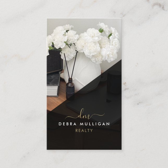 Modern Real Estate Agent Cartão de visita (Frente)