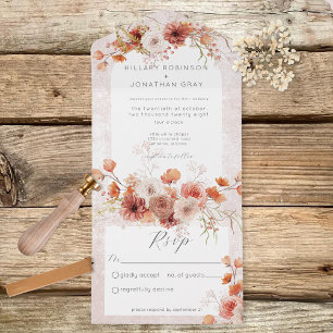 Modern Rust Boho & Neutrals Floral No Janto