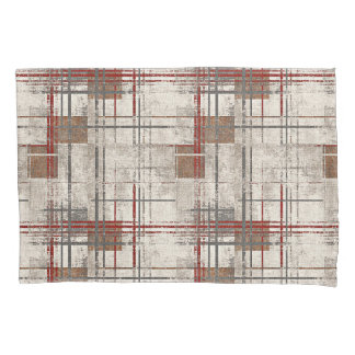 Modern rustic red plaid