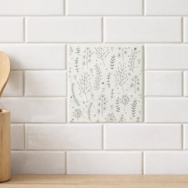 Modern Sage Botanical Pattern (Criador carregado)