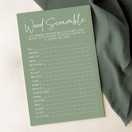 Modern Sage Oh Baby Simple Word Scramble Game