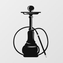 Modern Shisha Hookah Wall Art Sticker