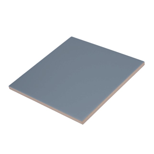 Modern Slate Gray Ceramic Tile Home Decor Accent (Lateral)