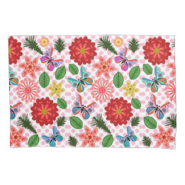 Modern Spring Garden Butterfly Floral 