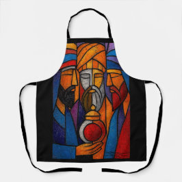 Modern Stained Glass Three Wise Men