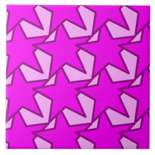 Modern Star Geometric - violeta e rosa