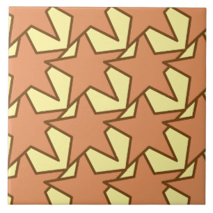 Modern Star Geométrico - caramelo e amarelo