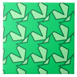 Modern Star Geométrico - esmeralda e verde-menta