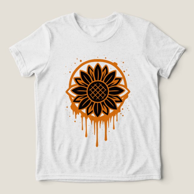 Modern Sunflower Floral Art Abstract Nature (Design frontal)