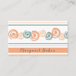 Modern Swirls II Cartão de visita