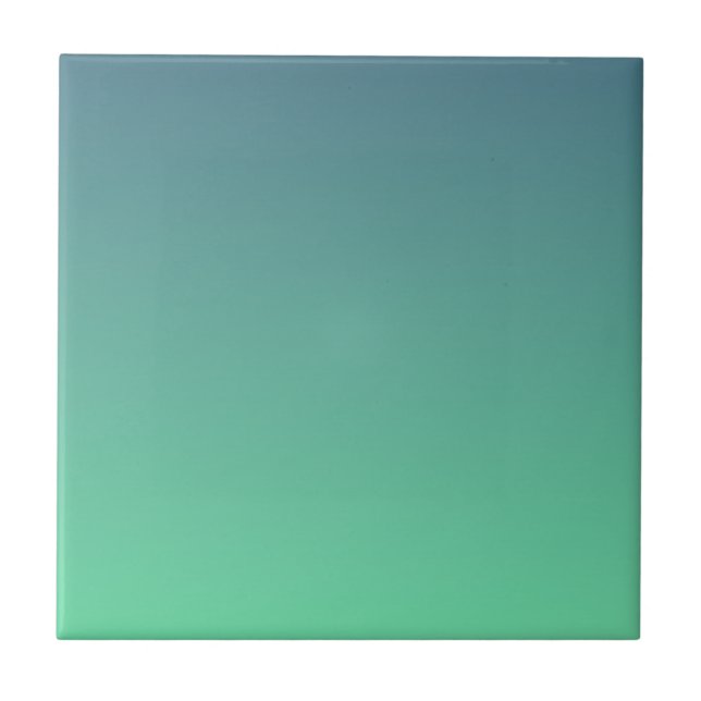 Modern Teal Mint Green Ombre (Frente)