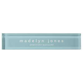 Modern Teal Personalized