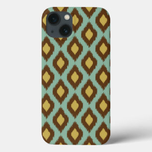 Modern tribal ikat azul amarelo moderno