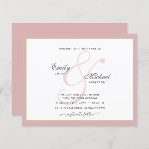 Modern Vintage Ampersand Typografia Casamento QR c
