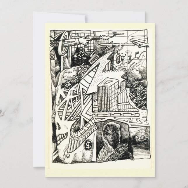 "Modern Warfare", desenho de tinta (Frente)