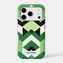 Modern Wasabi Green Block Chevron Design GIft