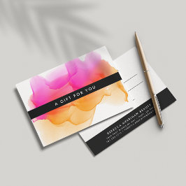 Modern Watercolor Blot | Gift Certificate