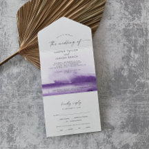 Modern Watercolor | Casamento Roxo