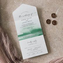 Modern Watercolor | Casamento Verde