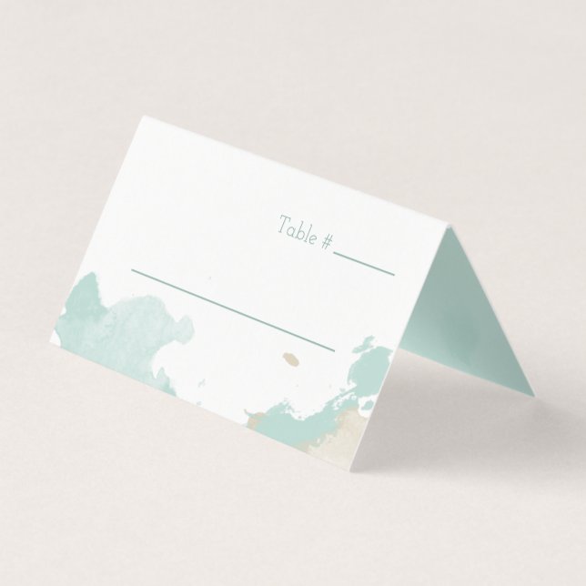 Modern Watercolor Espalha Casamento (Frente)