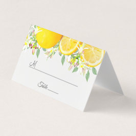 Modern Watercolor Lemon Summer Wedplace