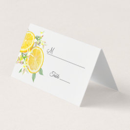 Modern Watercolor Lemon Summer Wedplace