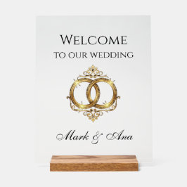 Modern Wedding Welcome Sign
