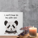 Moderna citação Romântica com Panda Negra e Branca<br><div class="desc">Procurando um presente especial que fale muito sem dizer uma palavra? Nossa coleção oferece uma variedade de produtos, desde o charmoso decoro doméstico até acessórios de na moda, perfeito para surpreender seus entes queridos ou se tratar. Estes itens não só acrescentam um toque de romance aos seus arredores, como também...</div>