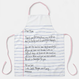 Moderna Letra manuscrita em papel linkado para mam