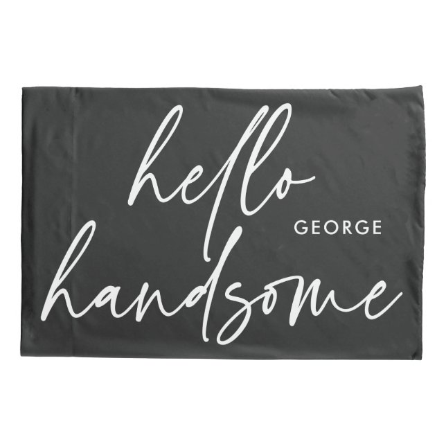 Moderna seu moderno caso de travesseiro branco pre (Traseira-Esquerda)