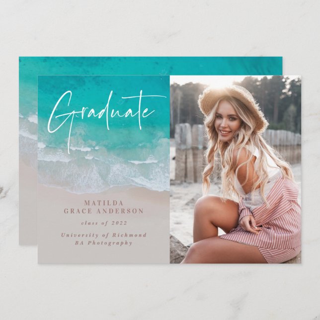 Modernidade da graduação em fotografia da praia oc (Frente/Verso)