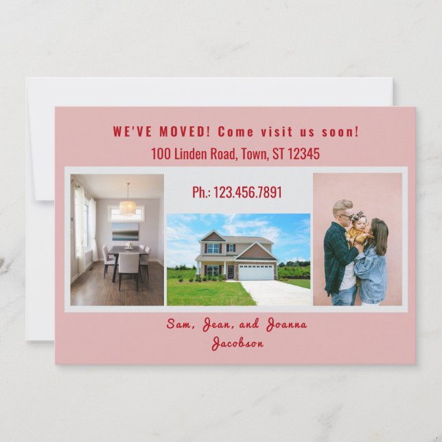 Moderno 4 Fotografias Movimentamos Anúncio em Movi (Frente)