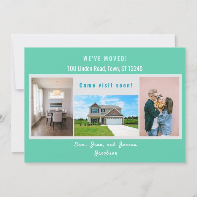 Moderno 4 Fotografias Movimentamos Anúncio em Movi (Frente)