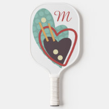 MODERNO ABSTRATO "HEART" DESIGN PICKLEBALL PADDLE