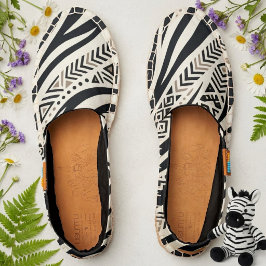 Moderno Africano Safari Chic Slip-On Listras de Ze