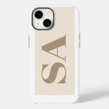 Moderno Antique White com Estojo Case-Mate Monogra