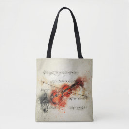 Moderno #Art - #Violin - Tote Bag