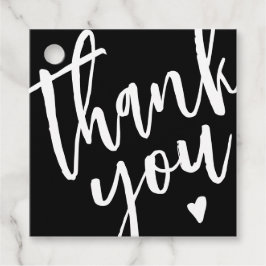 Moderno Black Small Business Obrigado Etiqueta