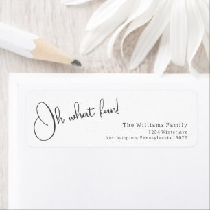 Moderno Boho Que Divertido! Etiqueta