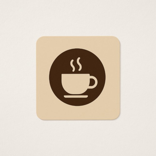 ☕ moderno café Compre lealdade e Cartão de visita (Frente)