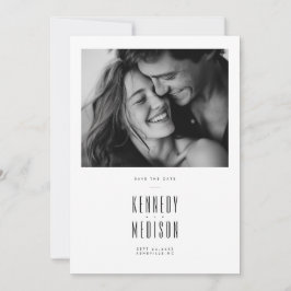 Moderno Cartão de Salvar Casamento Minimalista Pre