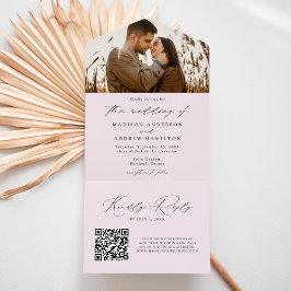 Moderno Casamento de Fotografia Lavanda com Letra
