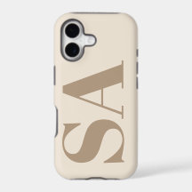 Moderno Case-Mate Antigo Branco com Monograma