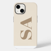 Moderno Case-Mate Antigo Branco com Monograma