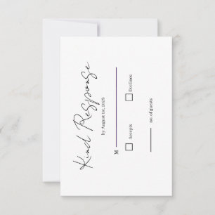 Moderno Colorido Divertido Funky Casamento RSVP