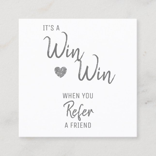 Moderno Consulte um Cartão de Referência de Amigo (Frente)