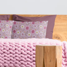 Moderno Cor-de-Rosa Floral Dianthus & Daisy Desenh